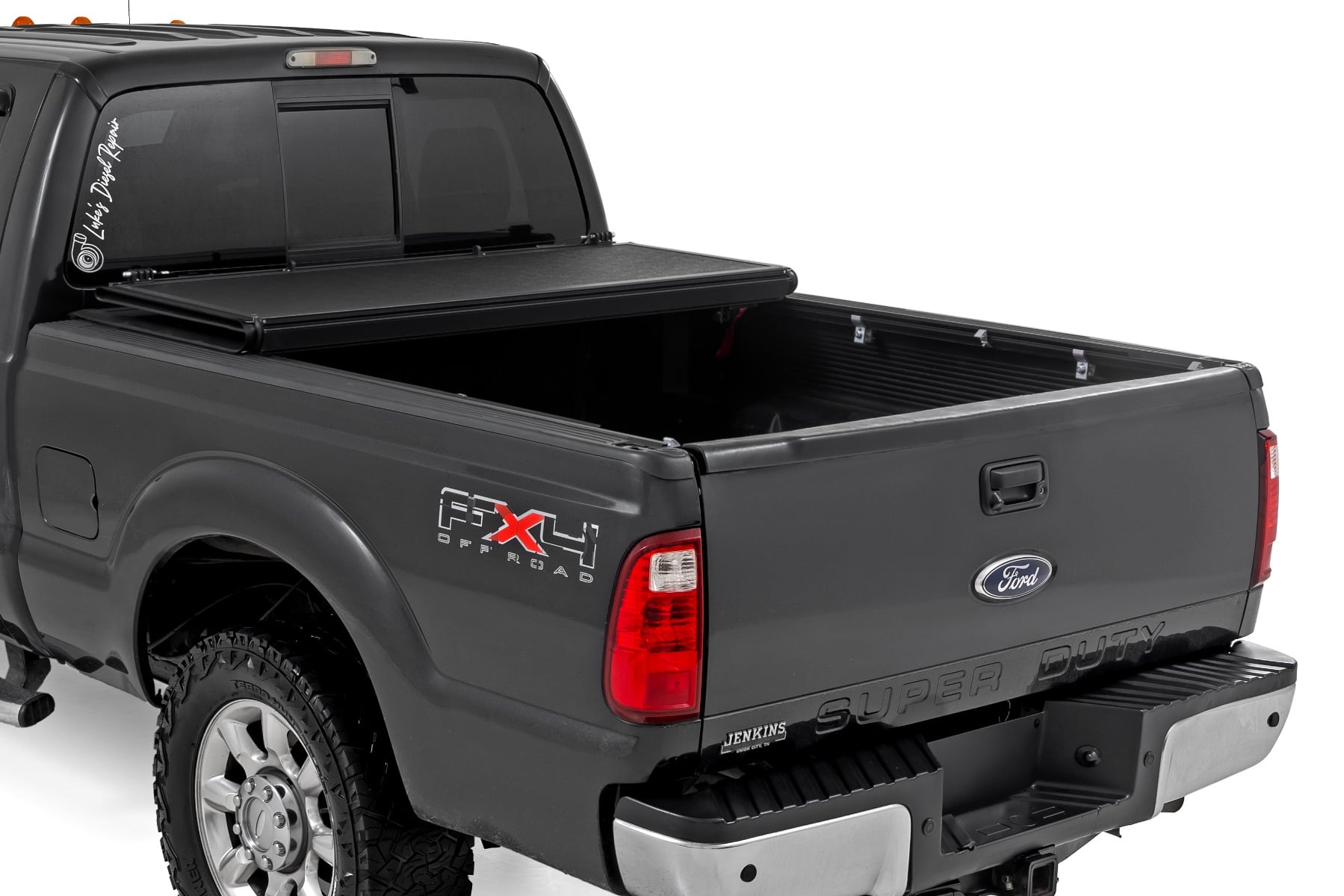 Hard Low Profile Bed Cover 6 Foot 10 Inch Bed Ford F-250/F-350 Super Duty (99-16) Rough Country-1