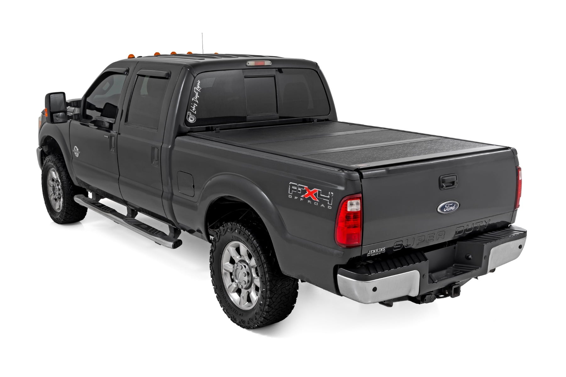 Hard Low Profile Bed Cover 6 Foot 10 Inch Bed Ford F-250/F-350 Super Duty (99-16) Rough Country-2