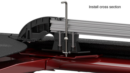 07-18 Wrangler JK 4 Door Nebo Roof Rack Main Rail Kit TeraFlex-2