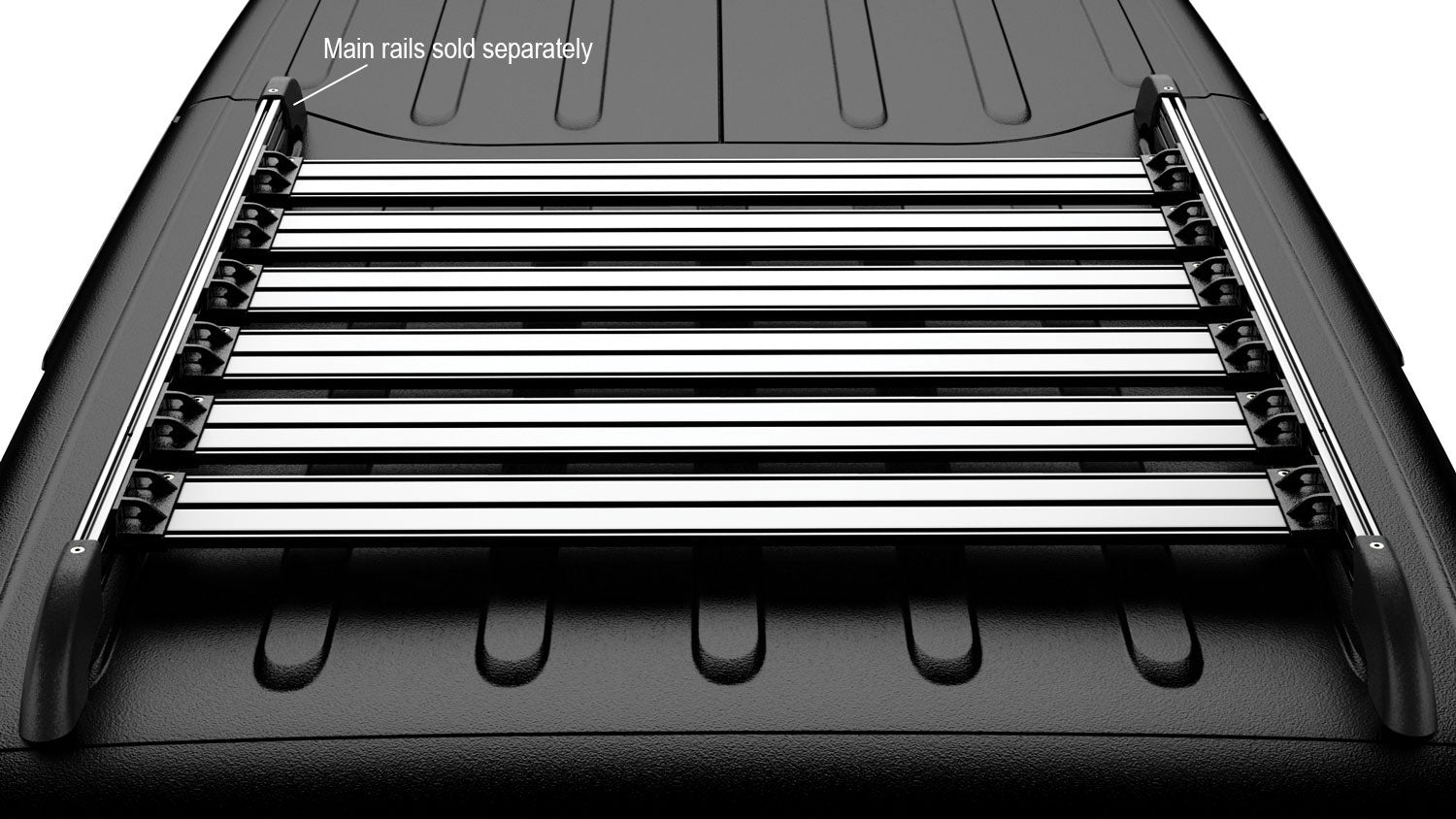 07-18 Wrangler JK 4 Door Nebo Roof Rack Cargo Slat Kit 6-Piece TeraFlex-6