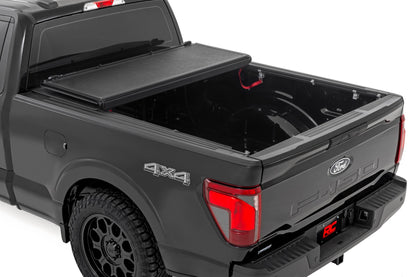 Hard Low Profile Bed Cover 6 Foot 7 Inch Bed Ford F-150 2WD/4WD (2015-2020) Rough Country-1