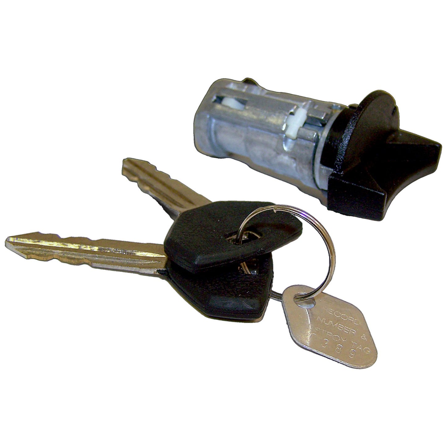 Ignition Cylinder Kit, w/ 2 Keys, Coded for Select 91-95 Jeep YJ, XJ, MJ ZJ Crown Automotive-1