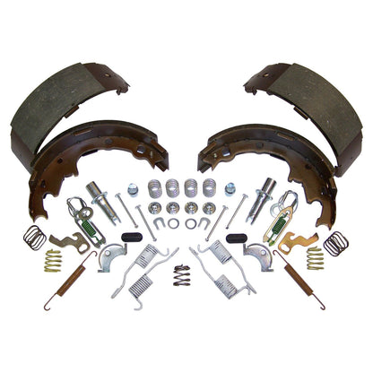 Rear Brake Shoe Service Kit 90-00 Jeep TJ, YJ, XJ, MJ w/ 9 Inch x 2-1/2 Inch Rear Brakes Crown Automotive