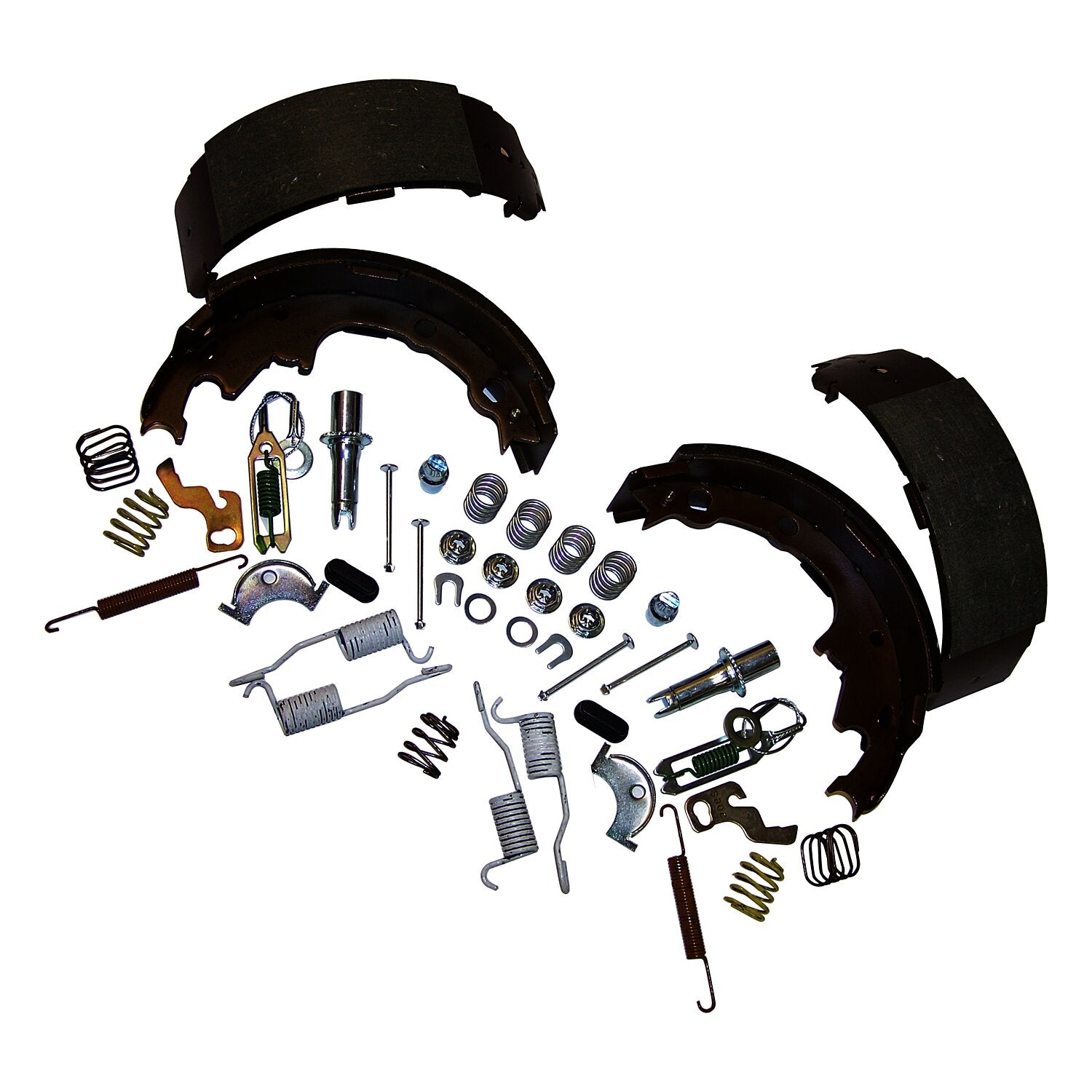 Rear Brake Shoe Service Kit 90-00 Jeep TJ, YJ, XJ, MJ w/ 9 Inch x 2-1/2 Inch Rear Brakes Crown Automotive-1