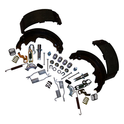 Rear Brake Shoe Service Kit 90-00 Jeep TJ, YJ, XJ, MJ w/ 9 Inch x 2-1/2 Inch Rear Brakes Crown Automotive-1