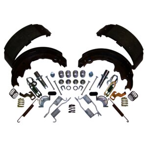 Rear Brake Shoe Service Kit 90-00 Jeep TJ, YJ, XJ, MJ w/ 9 Inch x 2-1/2 Inch Rear Brakes Crown Automotive-2