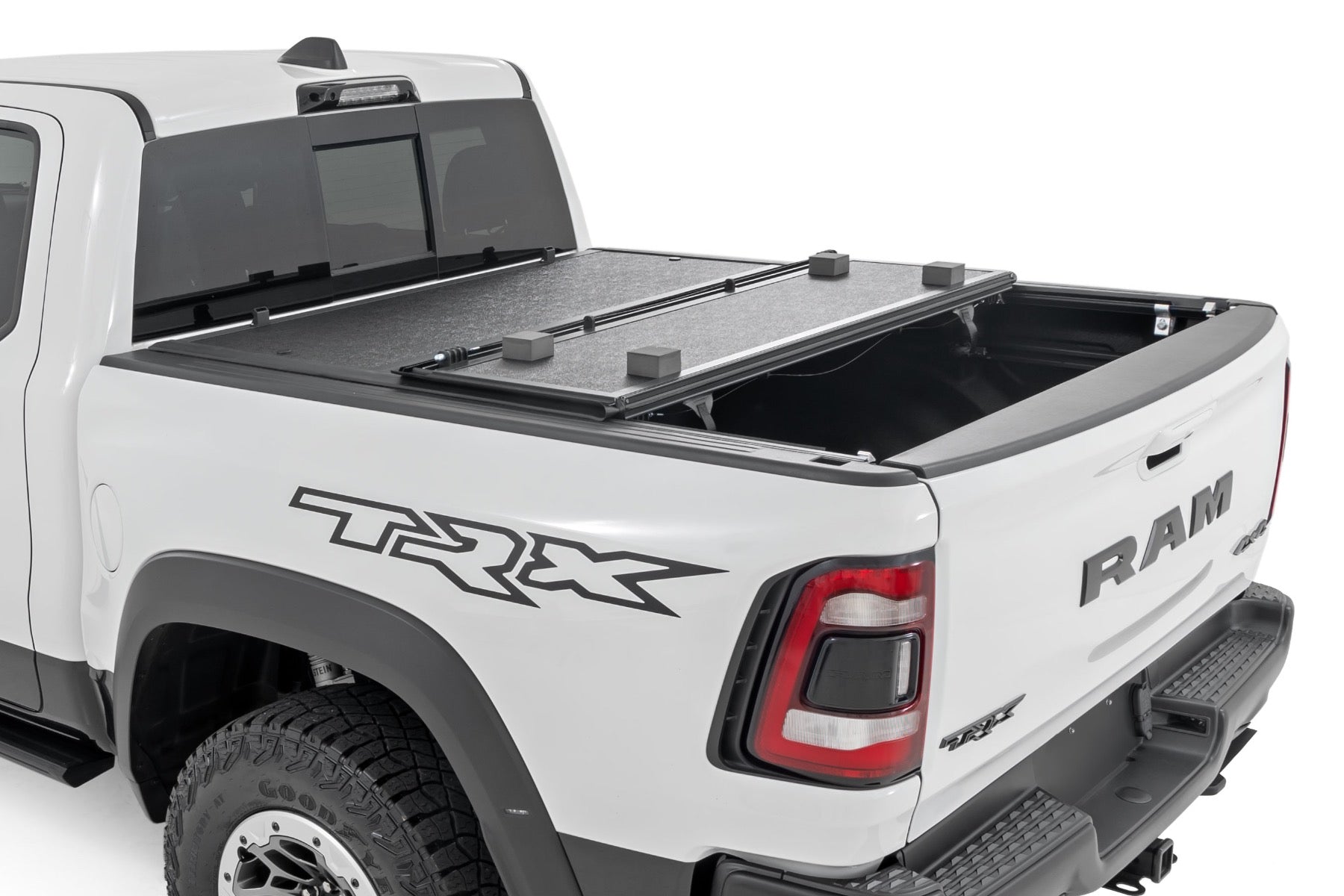 Hard Low Profile Bed Cover 5 Foot 7 Inch Bed No Rambox Ram 1500 (19-26)/1500 TRX (21-24) Rough Country-1