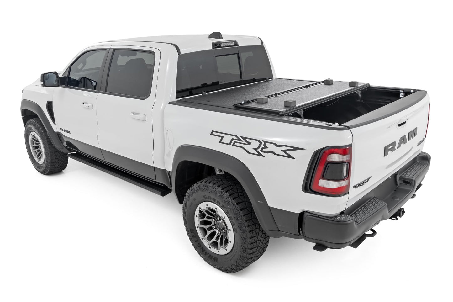 Hard Low Profile Bed Cover 5 Foot 7 Inch Bed No Rambox Ram 1500 (19-26)/1500 TRX (21-24) Rough Country-3