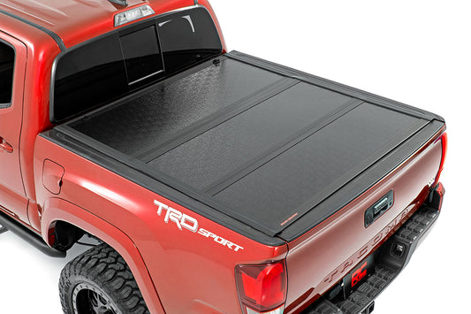 Rough Country Tacoma Low Profile Hard Tri-Fold Tonneau Cover 16-20 Tacoma Rough Country