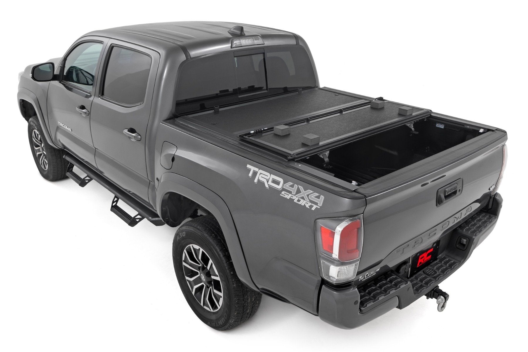 Hard Low Profile Bed Cover 6 Foot Bed Toyota Tacoma 2WD/4WD (2016-2023) Rough Country-3