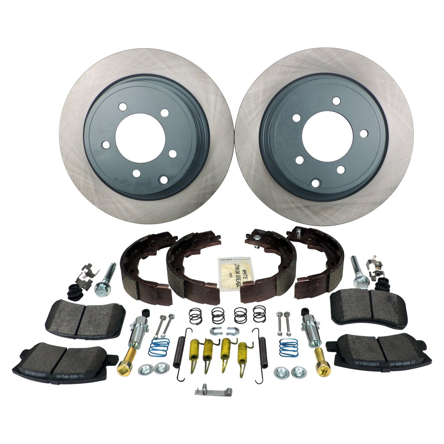 Rear Disc Brake Service Kit for 07-17 Jeep MK Compass, Patriot w/ 11.89 Inch Rotors Crown Automotive