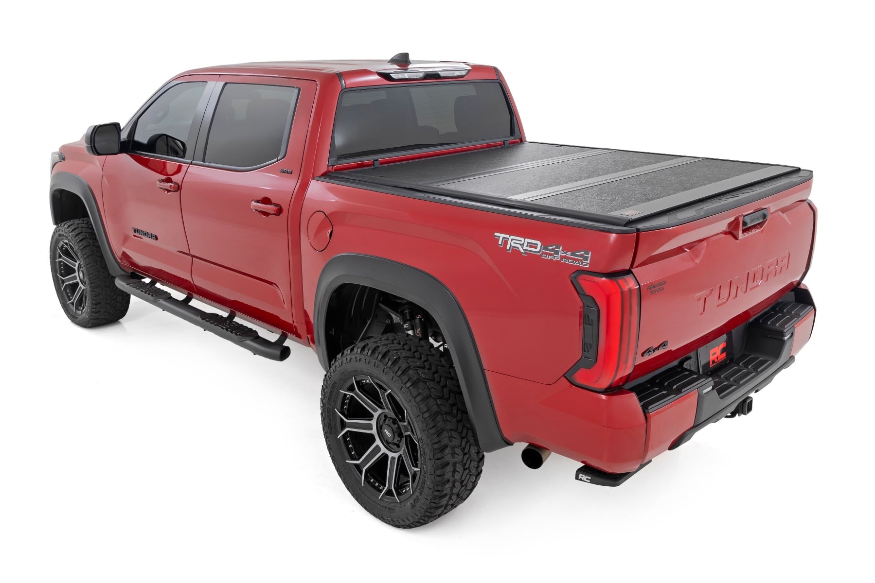 Hard Low Profile Bed Cover 5 Foot 7 Inch Bed Cargo Mgmt Toyota Tundra (22-26) Rough Country-1