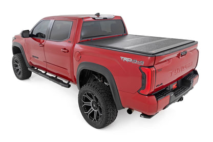 Hard Low Profile Bed Cover 5 Foot 7 Inch Bed Cargo Mgmt Toyota Tundra (22-26) Rough Country-1