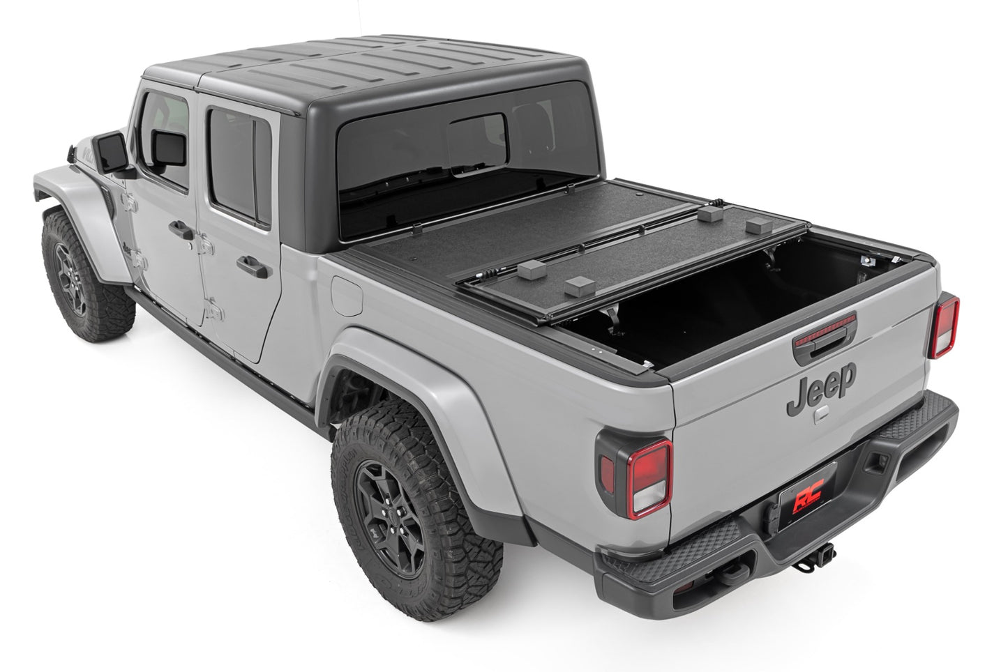 Hard Low Profile Bed Cover 5 Foot Bed Jeep Gladiator JT 4WD (2020-2025) Rough Country-2