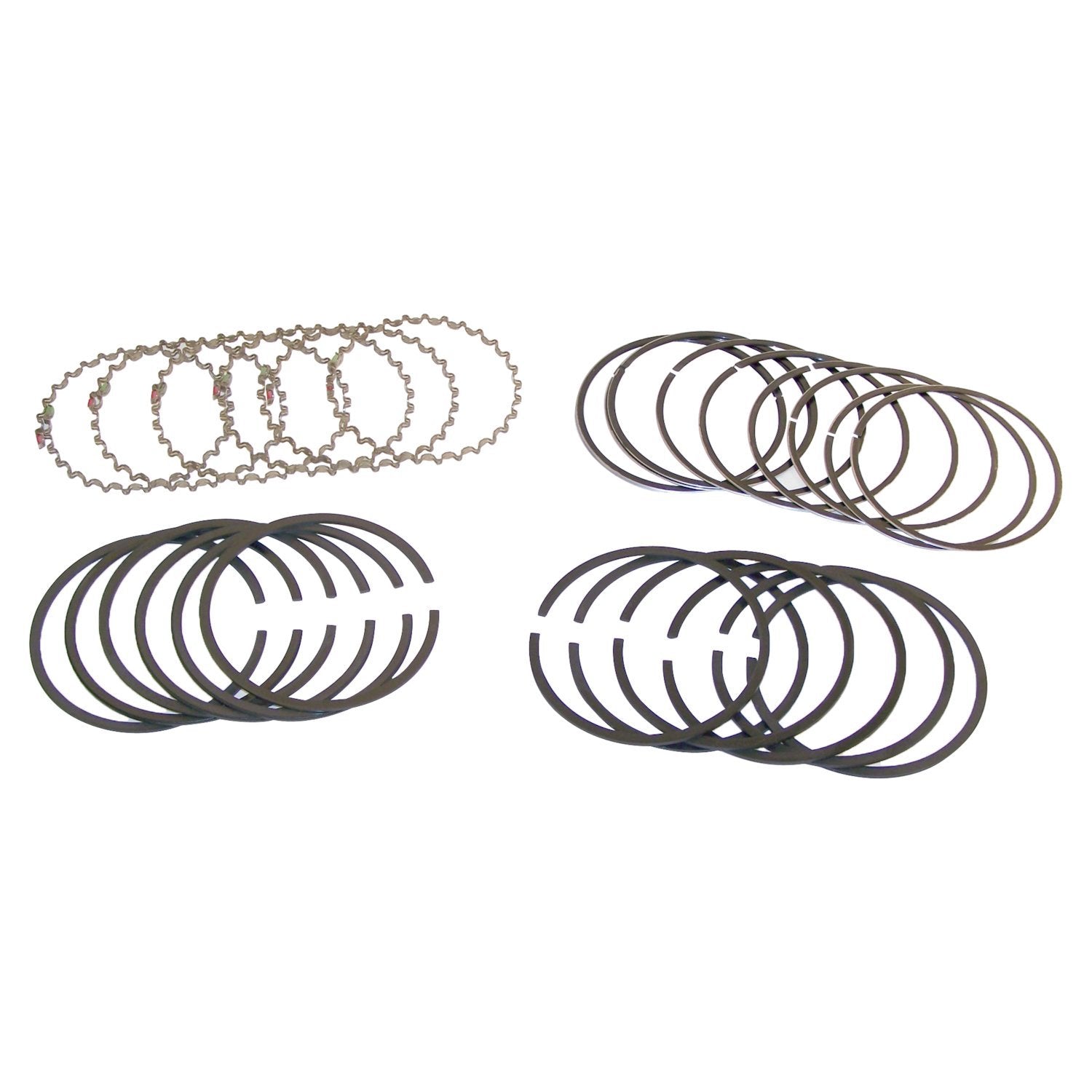 Standard Piston Ring Set for 1987-95 Jeep YJ, XJ, MJ, ZJ Models w/ 4.0L Engine Crown Automotive