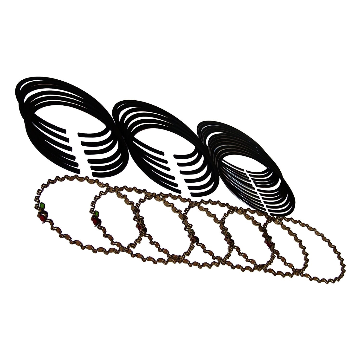 .010 Inch Oversized Piston Ring Set for 87-95 Jeep YJ, XJ, MJ, ZJ w/ 4.0L Engine Crown Automotive-1