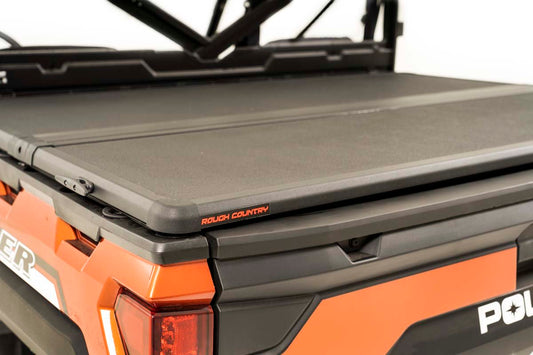 Polaris Hard Folding Bed Cover w/Tailgate Lock 18-20 Ranger 1000XP Rough Country-1