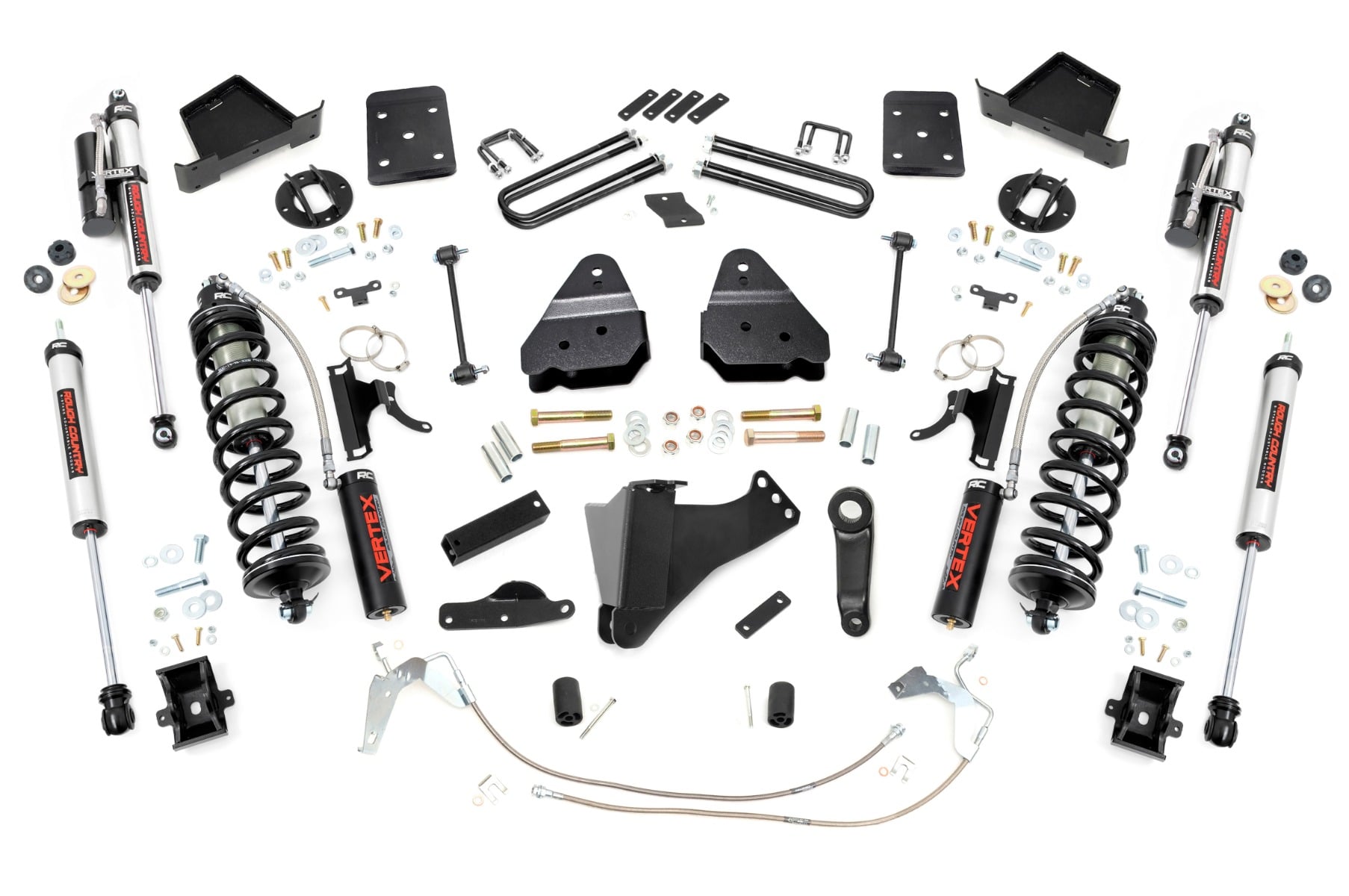 4.5 Inch Lift Kit W/O Overloads C/O Vertex Ford F-250/F-350 Super Duty (08-10) Rough Country