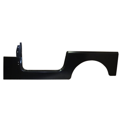 Left Side Panel, Black paintable without Jeep Logo for 76-95 CJ-7 & YJ Wrangler Crown Automotive