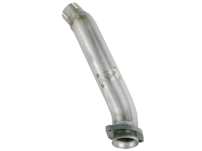 Twisted Steel 2-1/2 Inch Aluminized Steel Loop-Delete Downpipe Jeep Wrangler (JK) 12-18 V6-3.6L aFe Power