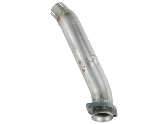 Twisted Steel 2-1/2 Inch Aluminized Steel Loop-Delete Downpipe Jeep Wrangler (JK) 12-18 V6-3.6L aFe Power
