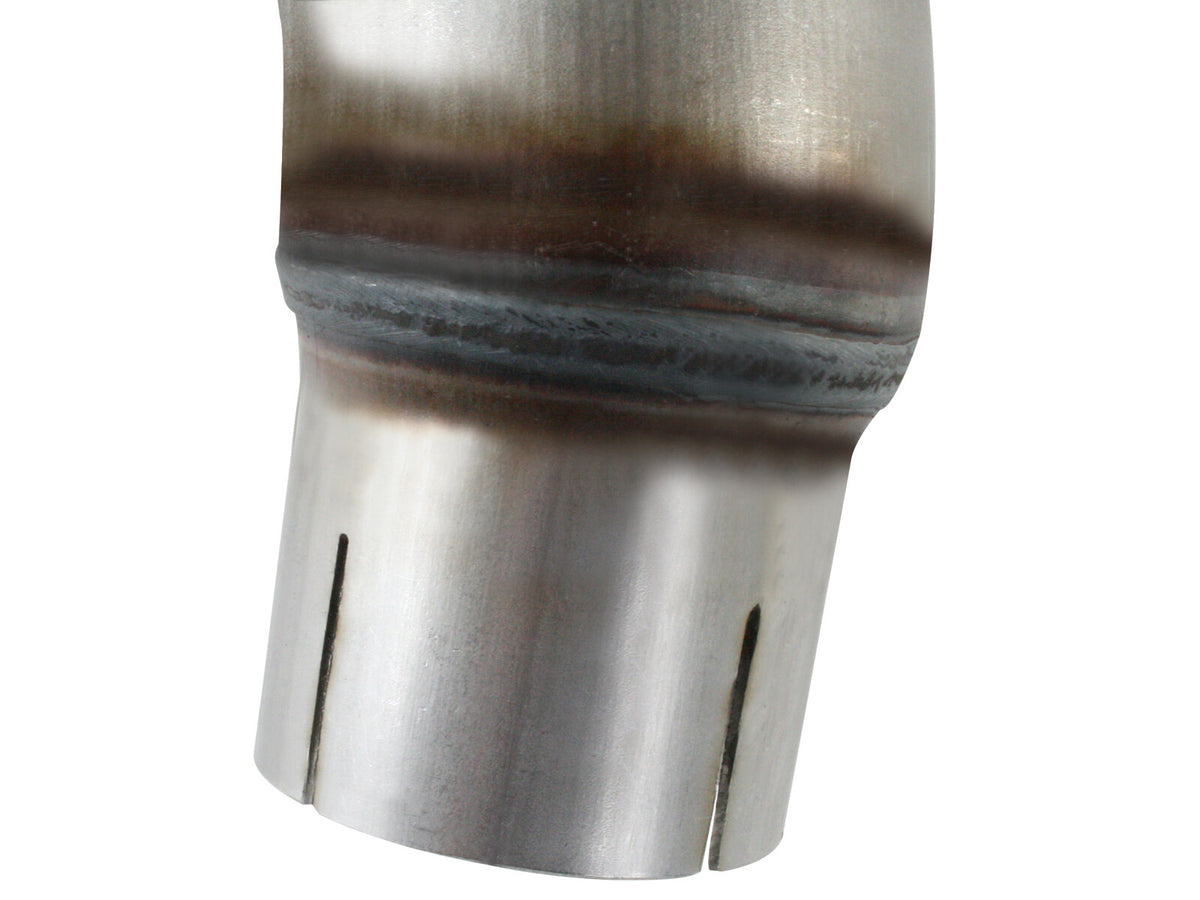 Twisted Steel 2-1/2 Inch Aluminized Steel Loop-Delete Downpipe Jeep Wrangler (JK) 12-18 V6-3.6L aFe Power-2