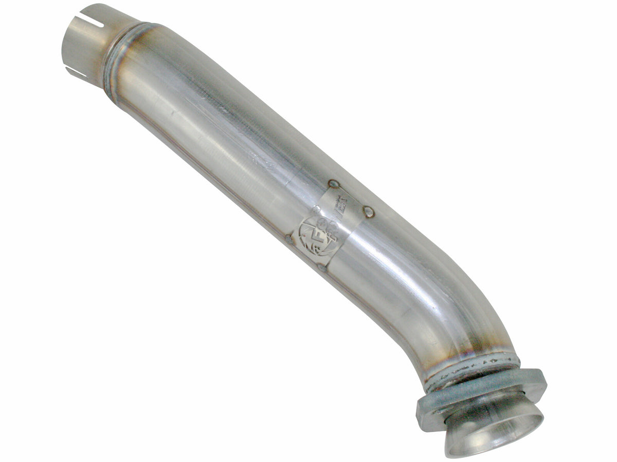 Twisted Steel 2-1/2 Inch Aluminized Steel Loop-Delete Downpipe Jeep Wrangler (JK) 12-18 V6-3.6L aFe Power-4