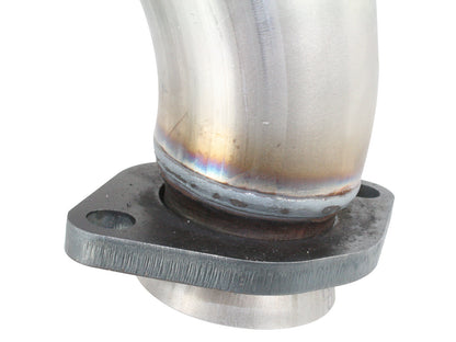 Twisted Steel 2 Inch-2-1/2 Inch Aluminized Steel Loop-Delete Downpipe & Y-Pipe Jeep Wrangler (JK) 12-18 V6-3.6L aFe Power-3