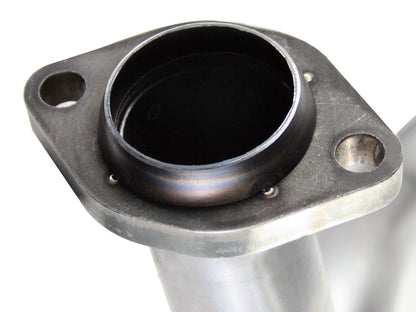 Twisted Steel 2 Inch-2-1/2 Inch Aluminized Steel Loop-Delete Downpipe & Y-Pipe Jeep Wrangler (JK) 12-18 V6-3.6L aFe Power-4