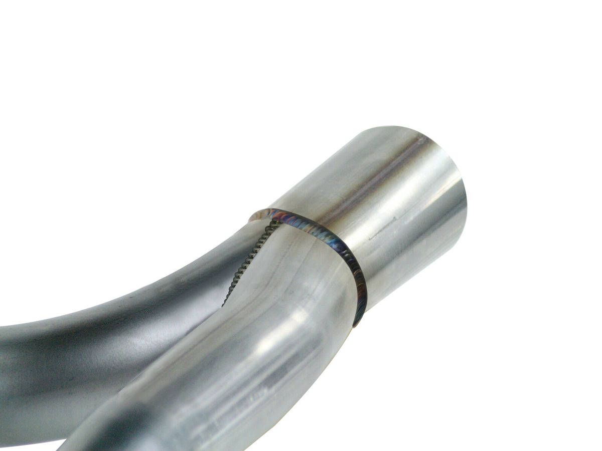 Twisted Steel 2 Inch-2-1/2 Inch Aluminized Steel Loop-Delete Downpipe & Y-Pipe Jeep Wrangler (JK) 12-18 V6-3.6L aFe Power-5