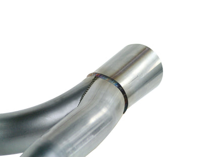 Twisted Steel 2 Inch-2-1/2 Inch Aluminized Steel Loop-Delete Downpipe & Y-Pipe Jeep Wrangler (JK) 12-18 V6-3.6L aFe Power-5