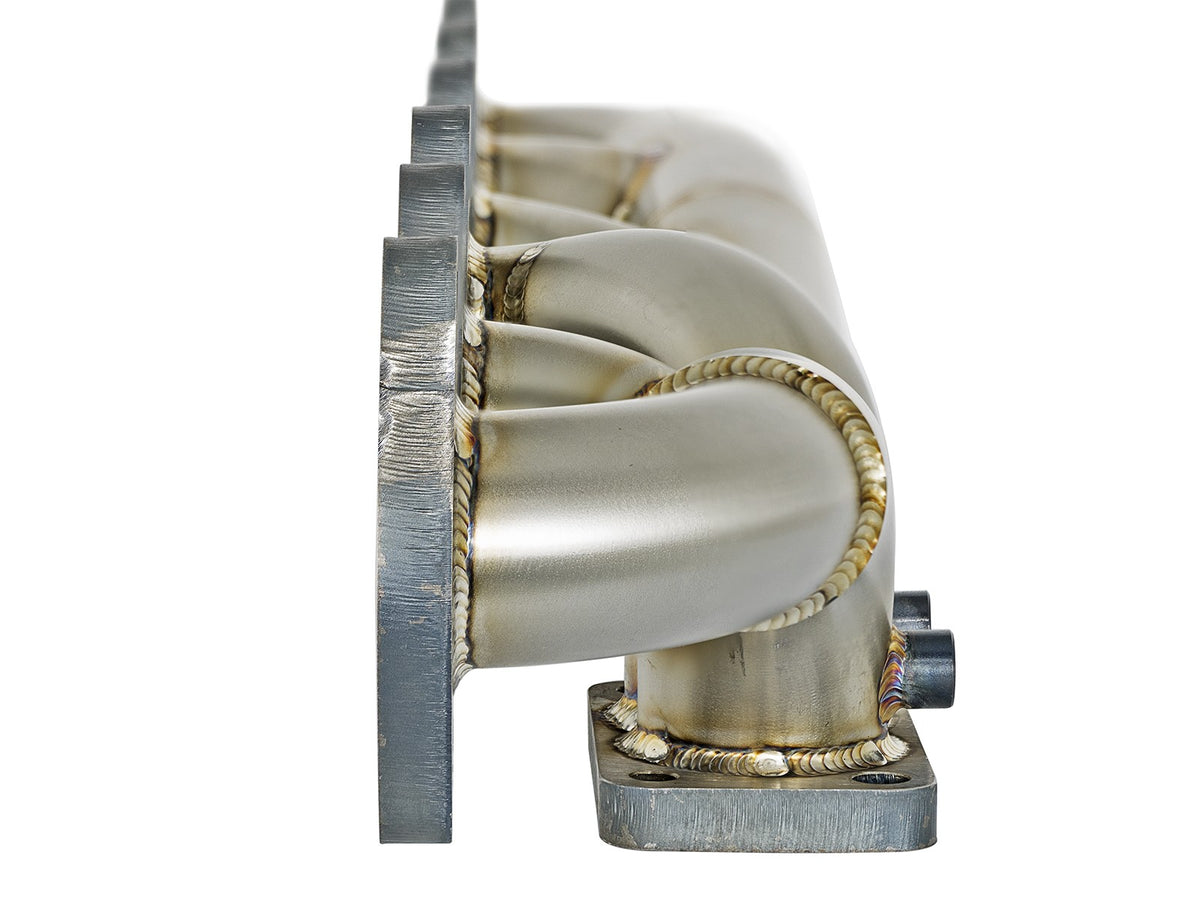 Twisted Steel 304 Stainless Steel Header w/ T3 Turbo Flange Dodge Diesel Trucks 03-07 L6-5.9L (td) aFe Power-7