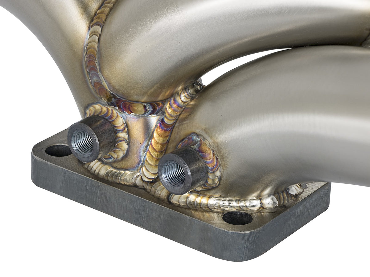 Twisted Steel 304 Stainless Steel Header w/ T4 Turbo Flange Dodge Diesel Trucks 03-07 L6-5.9L (td) aFe Power-5