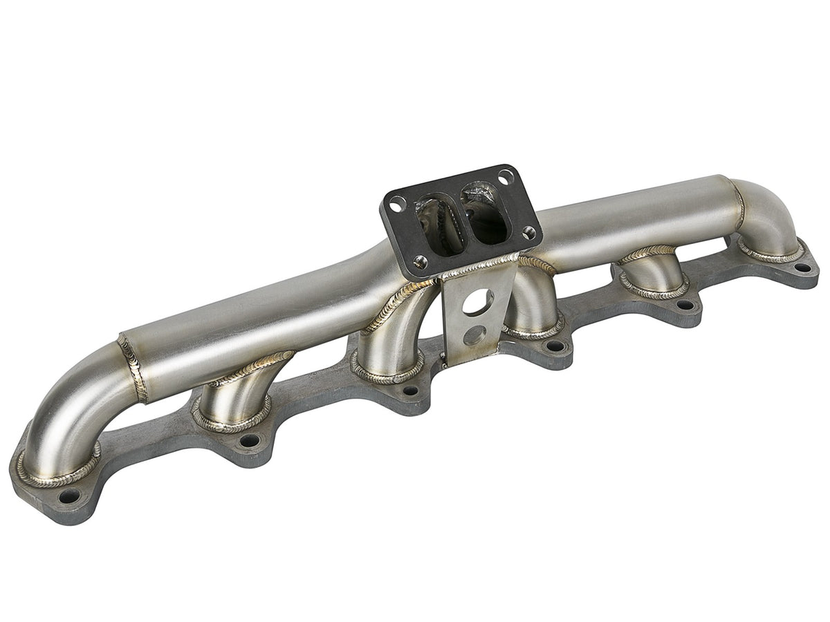 Twisted Steel Header Turbo Manifold (T3) Dodge Diesel Trucks 98.5-02 L6-5.9L (td) aFe Power-3