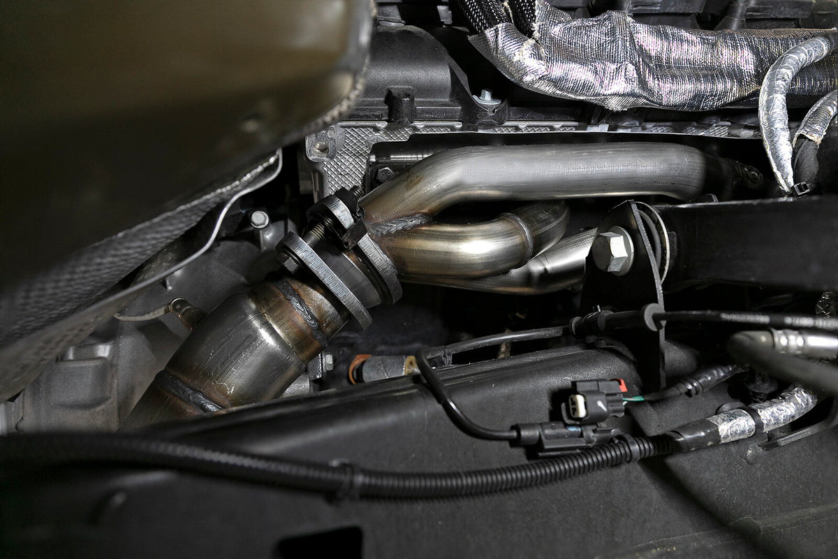 Twisted Steel 304 Stainless Steel Short Tube Header Dodge Ram 1500 (Dt) 19-24 V8-5.7L Hemi aFe Power-4