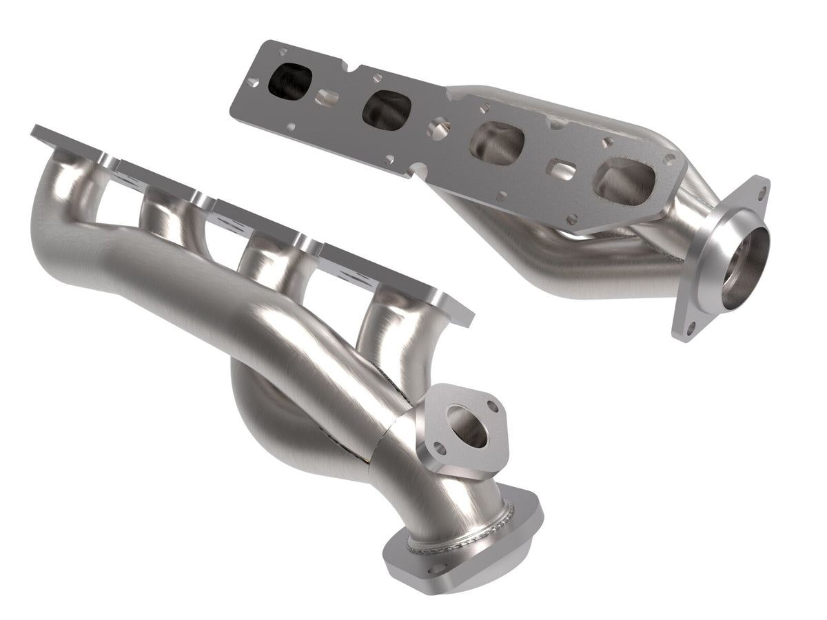 Twisted Steel 304 Stainless Steel Short Tube Header Ram 2500/3500 19-20 V8-6.4L aFe Power-1