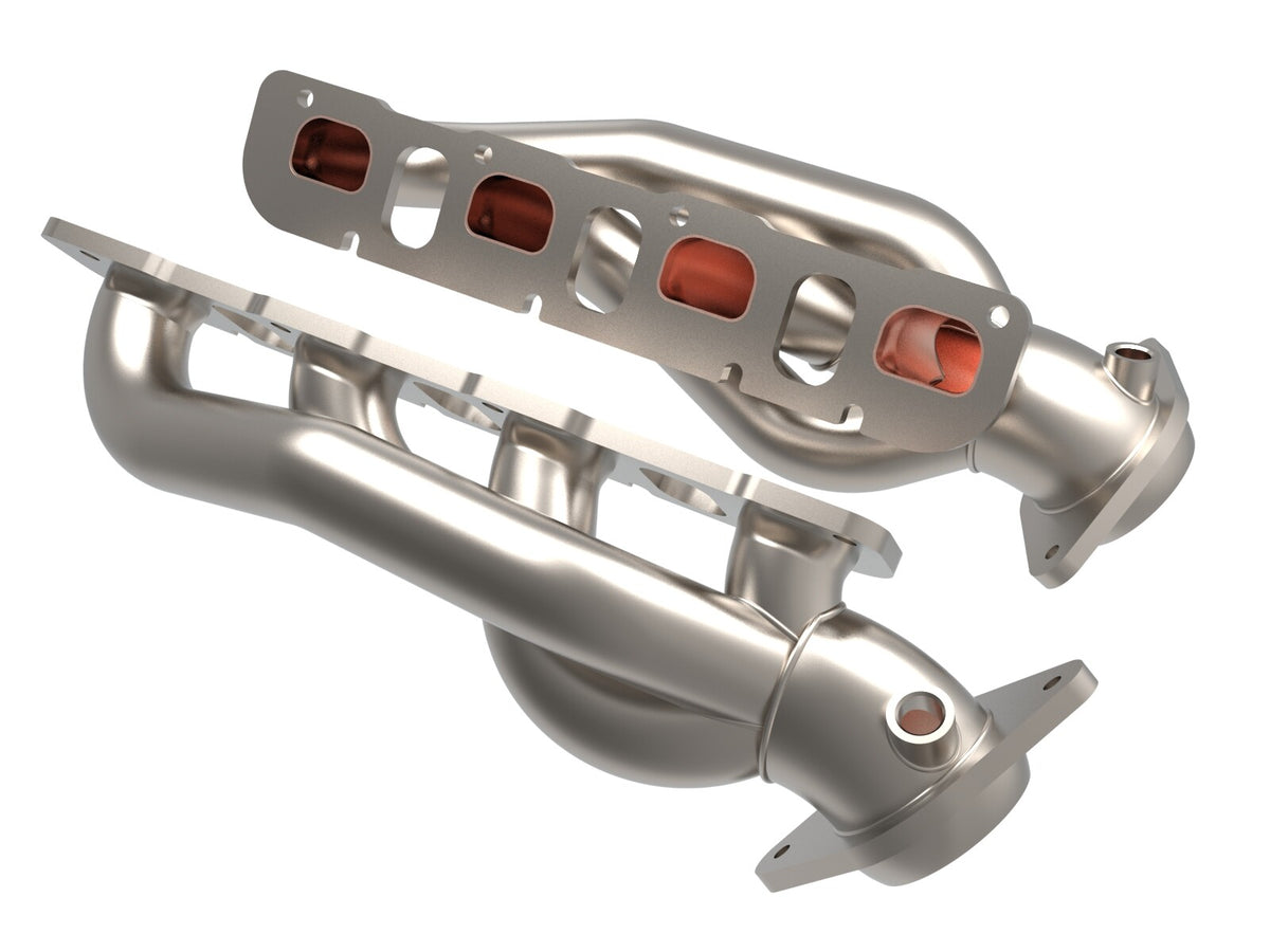 Twisted Steel 1-7/8 Inch 304 Stainless Headers w/ Titanium Coat Finish Ram 1500 Trx 21-24 V8-6.2L (sc) aFe Power-1