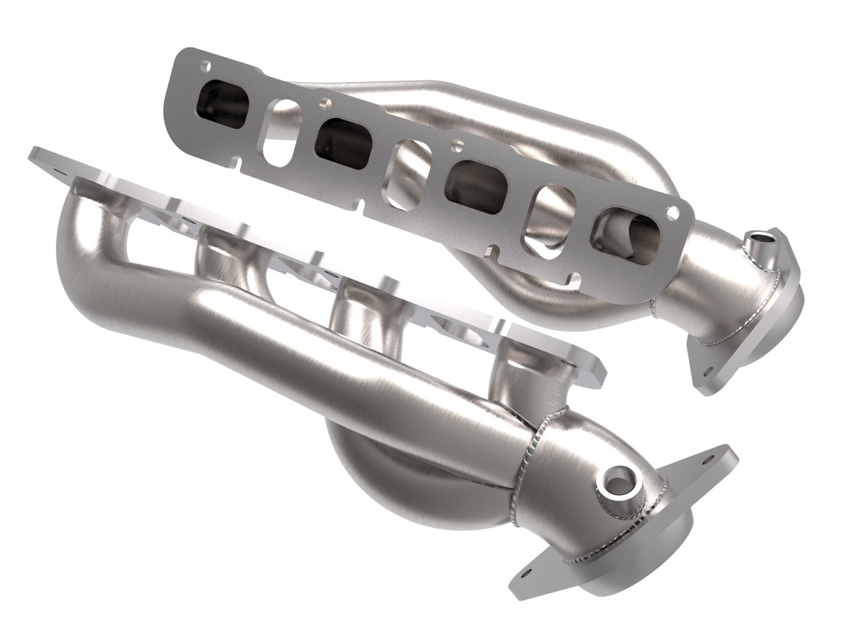 Twisted Steel 1-7/8 Inch 304 Stainless Headers w/ Raw Finish Ram 1500 Trx 21-24 V8-6.2L (sc) aFe Power-1