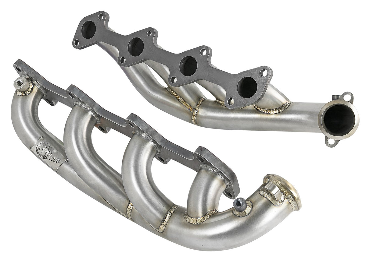 Twisted Steel 1-3/4 Inch to 2 Inch 304 Stainless Headers Ford Diesel Trucks 03-07 V8-6.0L (td) aFe Power