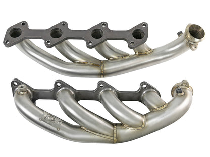 Twisted Steel 1-3/4 Inch to 2 Inch 304 Stainless Headers Ford Diesel Trucks 03-07 V8-6.0L (td) aFe Power-2