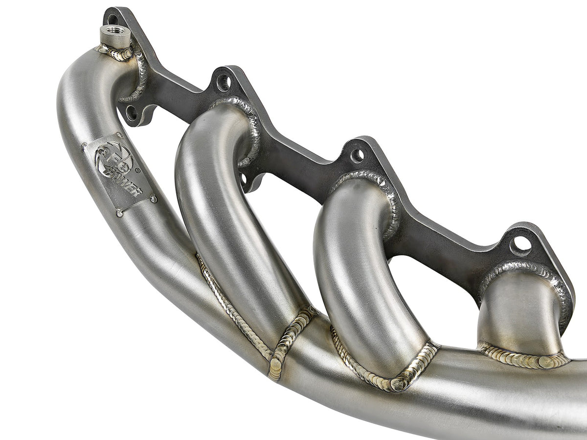 Twisted Steel 1-3/4 Inch to 2 Inch 304 Stainless Headers Ford Diesel Trucks 03-07 V8-6.0L (td) aFe Power-3