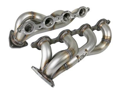 Twisted Steel 304 Stainless Steel Short Tube Header GM Trucks 2500/3500HD 20-26 V8-6.6L L8T aFe Power