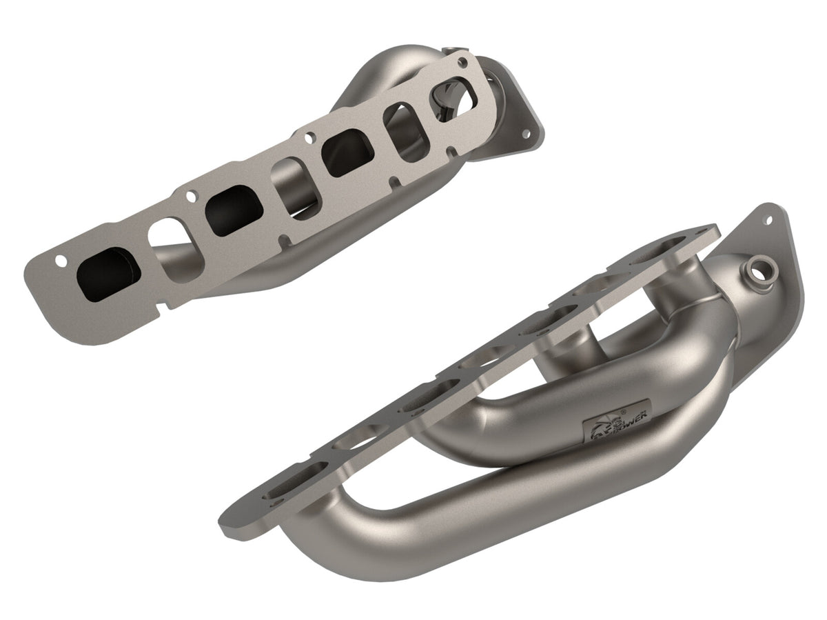Twisted Steel 1-7/8 Inch to 2-3/4 Inch 304 Stainless Headers w/ Titanium Coat Finish Jeep Wrangler 392 21-26 V8-6.4L aFe Power