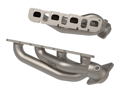 Twisted Steel 1-7/8 Inch to 2-3/4 Inch 304 Stainless Headers w/ Titanium Coat Finish Jeep Wrangler 392 21-26 V8-6.4L aFe Power-1