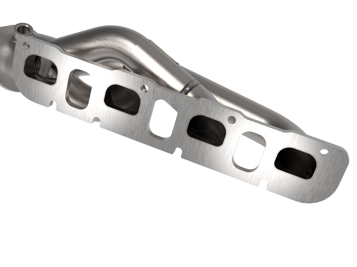 Twisted Steel 1-7/8 Inch to 2-3/4 Inch 304 Stainless Headers w/ Raw Finish Jeep Wrangler 392 21-26 V8-6.4L aFe Power-2