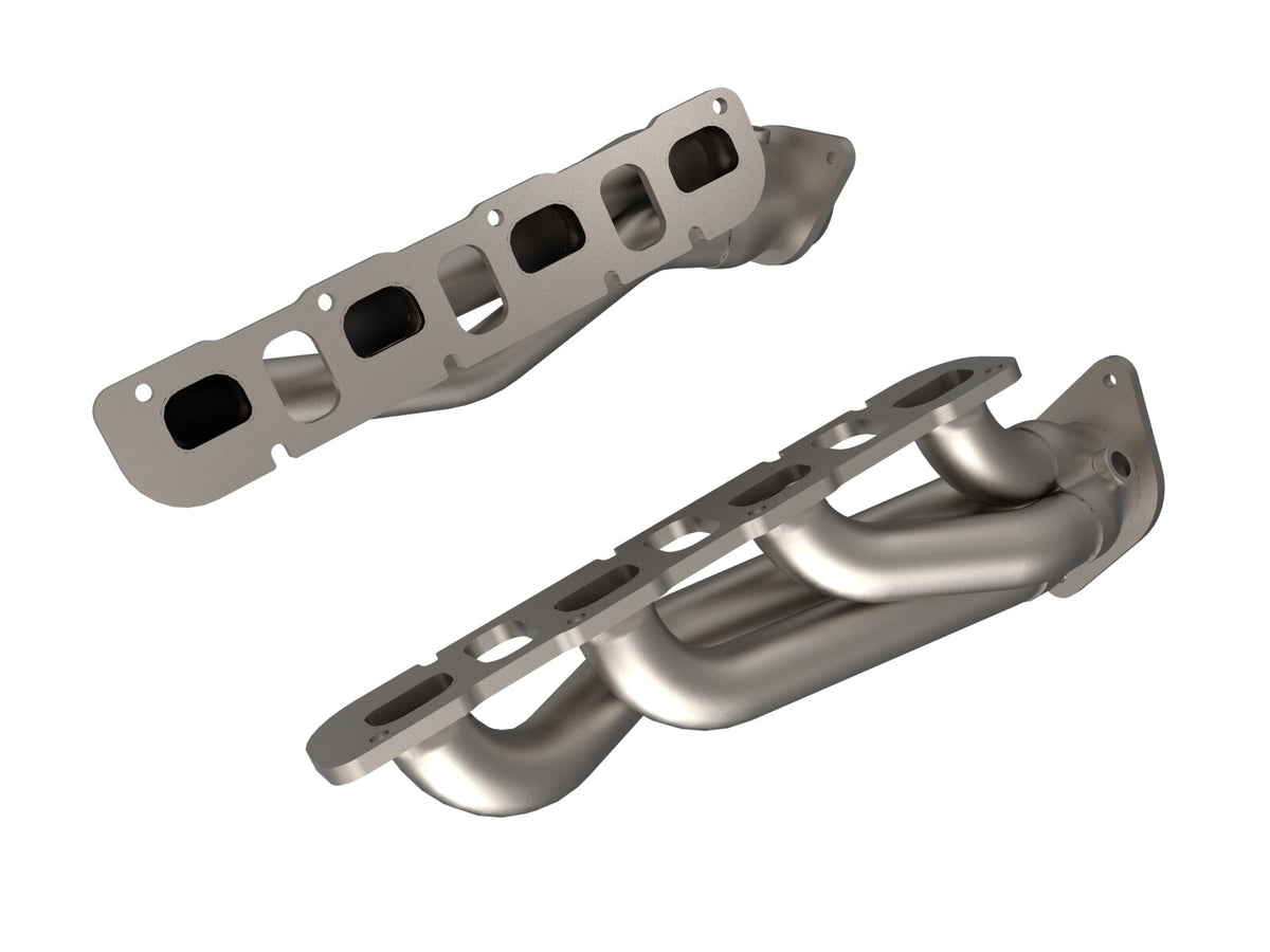 Twisted Steel 1-7/8 Inch to 2-3/4 Inch 304 Stainless Headers w/ Titanium Coat Finish Jeep Grand Cherokee Trackhawk (WK2) 18-21/Dodge Durango SRT Hellcat 21-26 V8-6.2L (sc) aFe Power