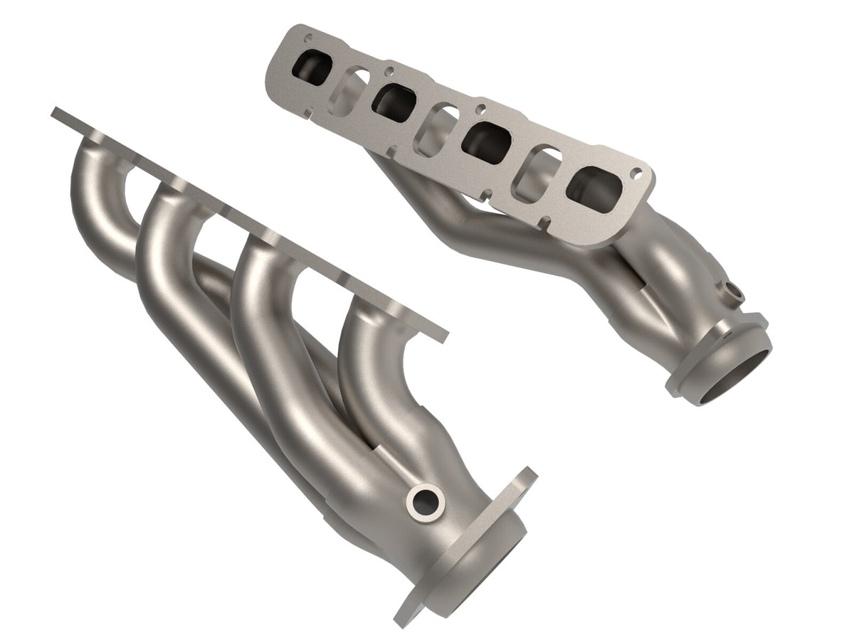 Twisted Steel 1-7/8 Inch to 2-3/4 Inch 304 Stainless Headers w/ Titanium Coat Finish Jeep Grand Cherokee Trackhawk (WK2) 18-21/Dodge Durango SRT Hellcat 21-26 V8-6.2L (sc) aFe Power-1