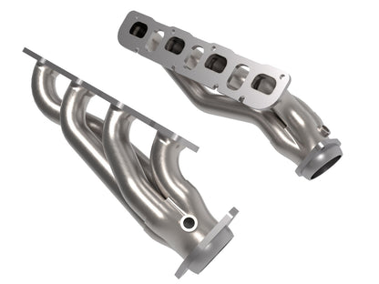 Twisted Steel 1-7/8 Inch to 2-3/4 Inch 304 Stainless Headers w/ Raw Finish Jeep Grand Cherokee Trackhawk (WK2) 18-21/Dodge Durango SRT Hellcat 21-26 V8-6.2L (sc) aFe Power-1