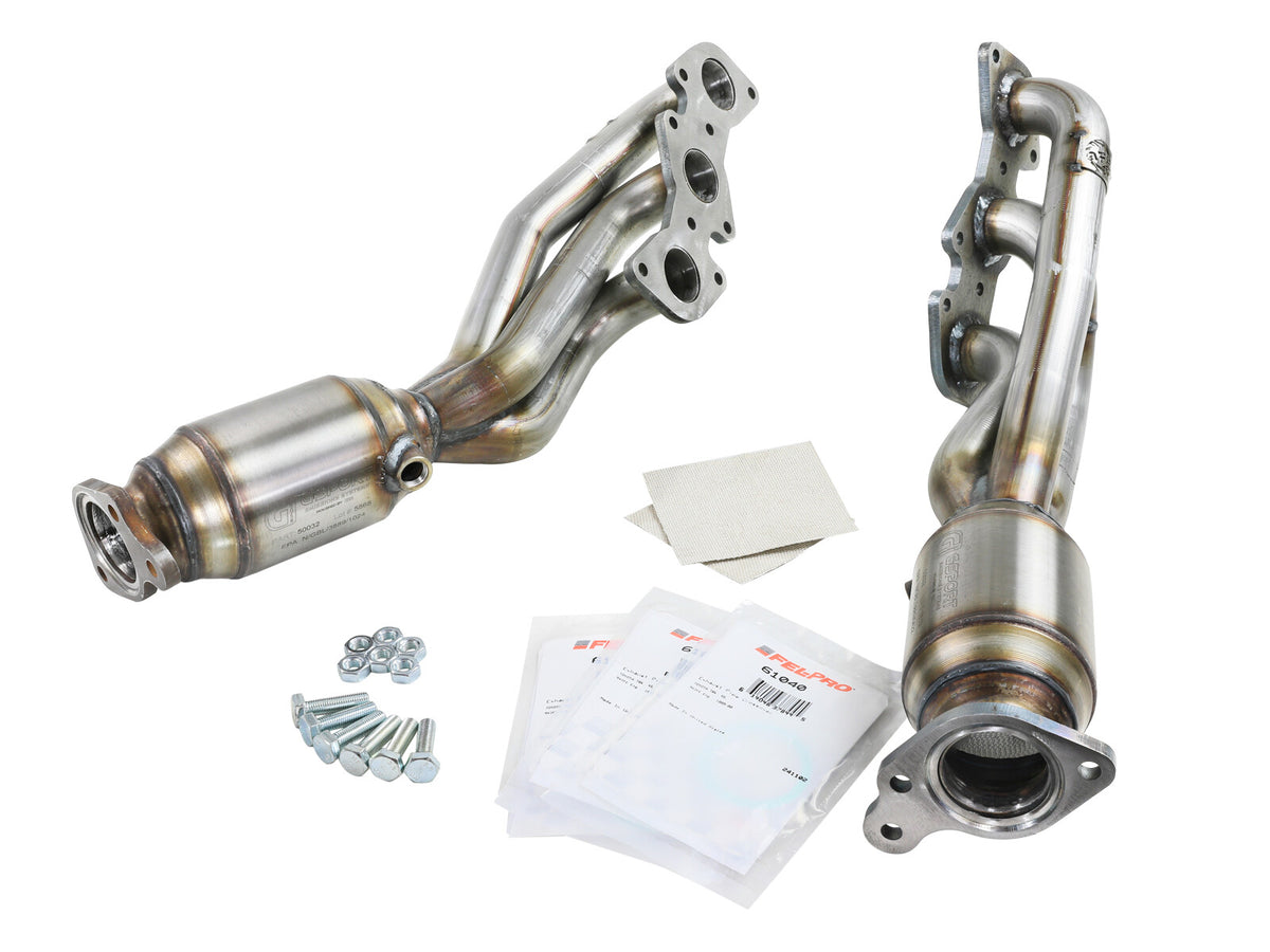 Twisted Steel Header 409 Stainless Steel w/ Cat Toyota Tacoma 05-11 V6-4.0L aFe Power-1