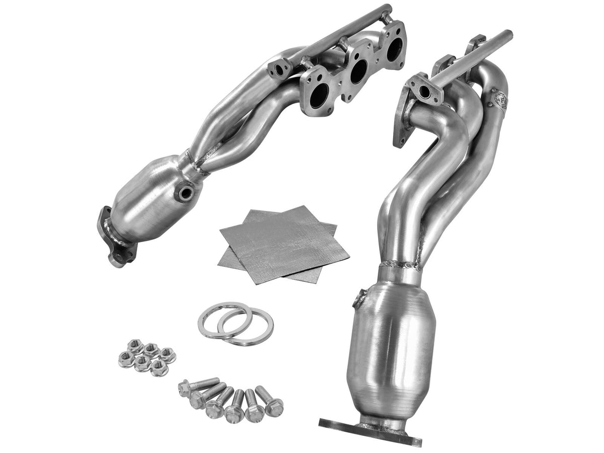 Twisted Steel Header 409 Stainless Steel w/ Cat Toyota Tacoma 12-15 V6-4.0L aFe Power-1